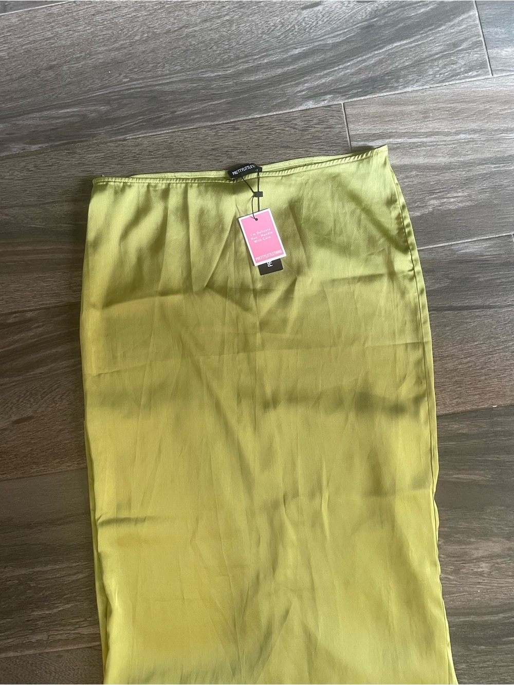 PrettyLittleThing Neon Lime Maxi Skirt